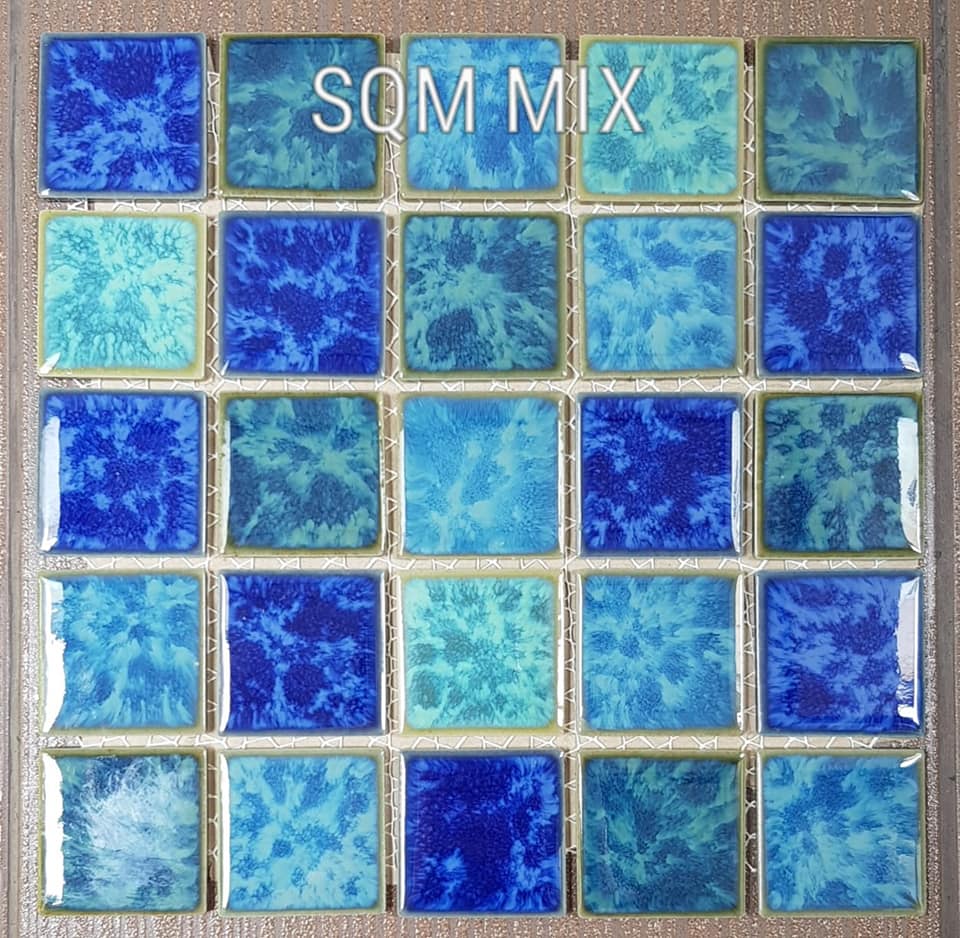 Jual Keramik Kolam Renang TIPE SQM MIX